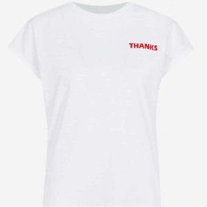 Sandro White T-Shirt Size 0 Brand New